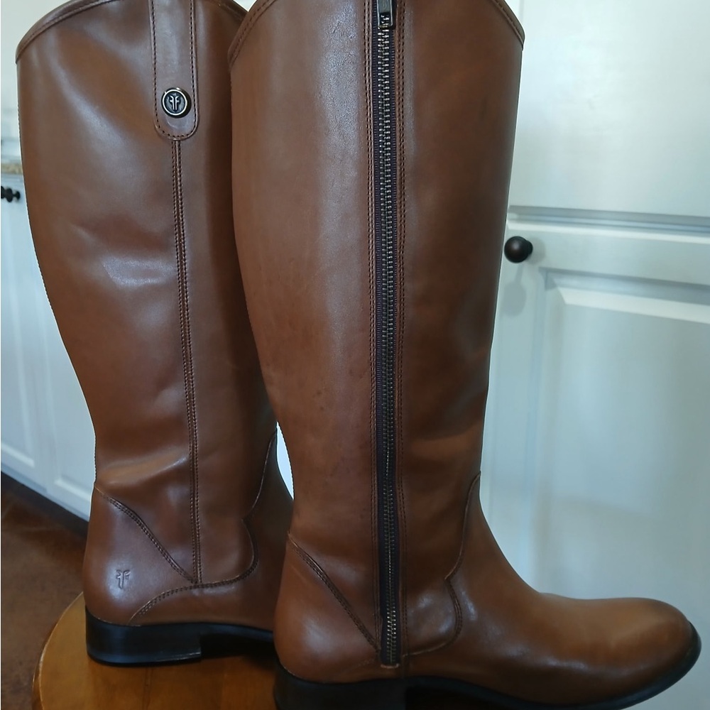 Brown Leather Riding Boots
